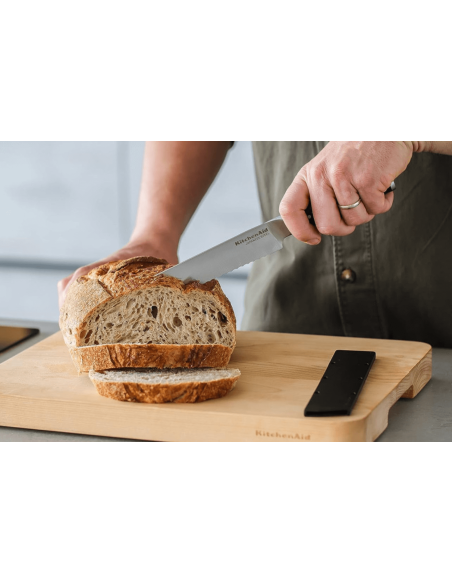 Broodmes Kitchen Aid Gourmet Japans stalen lemmet 20cm + beschermhoes