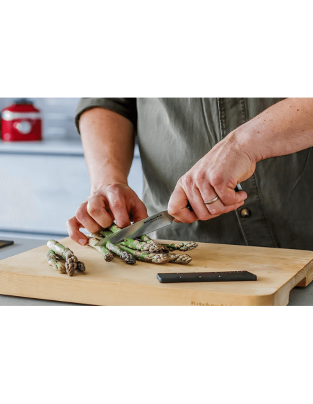 Kitchen Aid Gourmet schilmesje 11cm Japans stalen lemmet + beschermhoesje