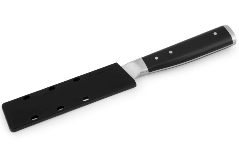 spelucchino Kitchen Aid Gourmet con lama in acciaio giapponese da 11 cm + custodia protettiva