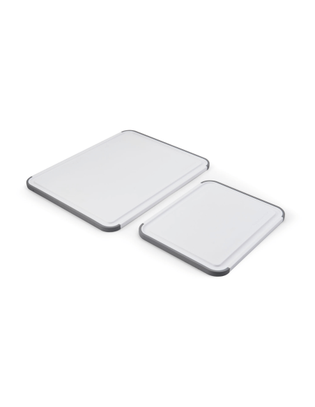 Set di 2 taglieri reversibili antiscivolo Kitchen Aid in PP bianco