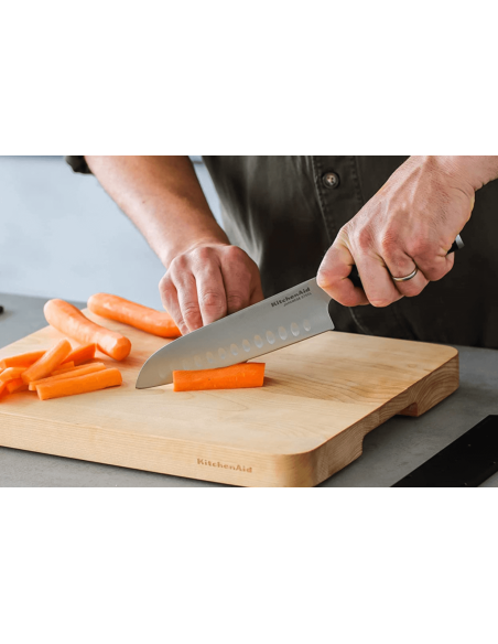 Kitchen Aid Gourmet santoku veitsi 18cm japanilaisesta teräksestä 18cm terällä + kotelo