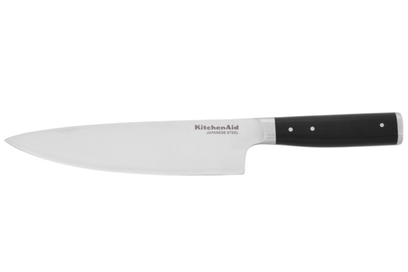 Coltello da chef Kitchen Aid Gourmet con lama in acciaio giapponese da 20 cm + custodia protettiva