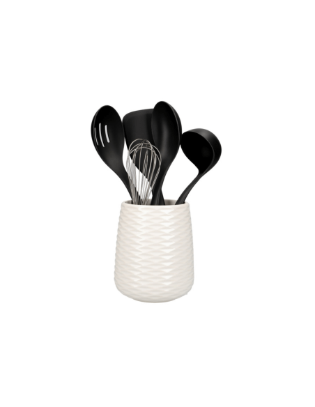 Set van 5 keukenhulpen van Kitchen Aid met keramische houder