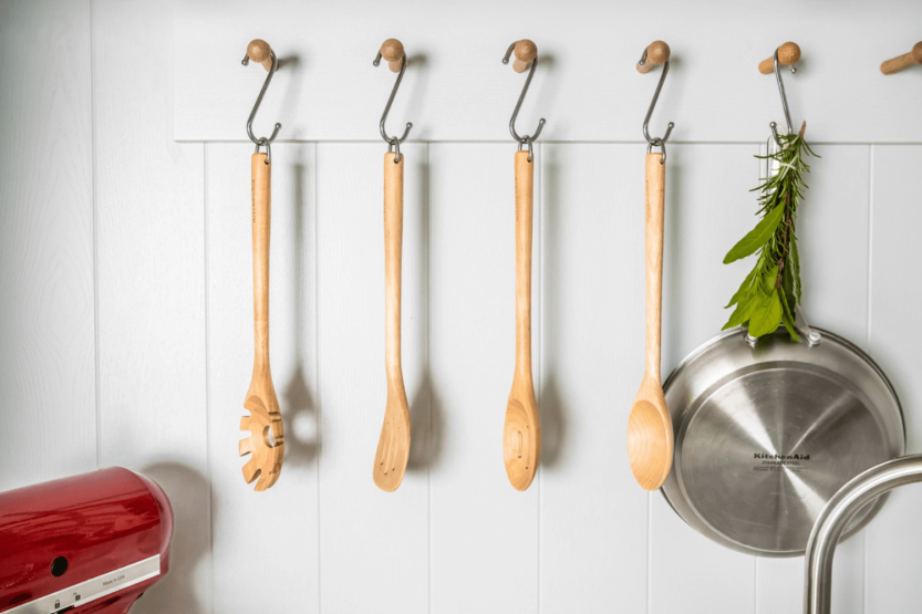 Kitchen Aid Utensilien , 4-teilig, aus Birkenholz