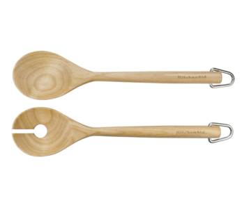 Kitchen Aid salladsbestick i björkträ