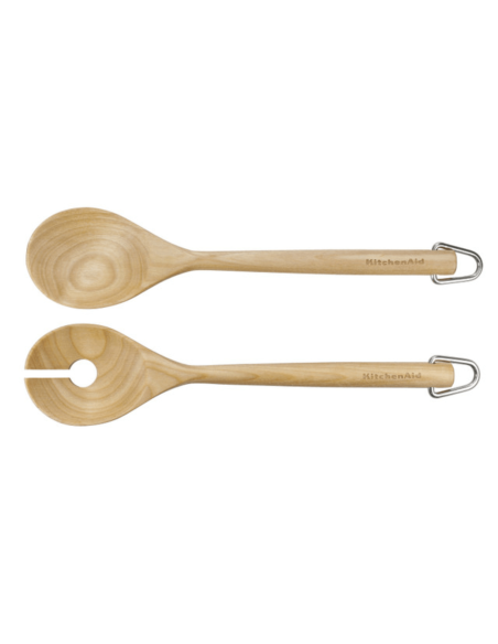 Kitchen Aid salladsbestick i björkträ