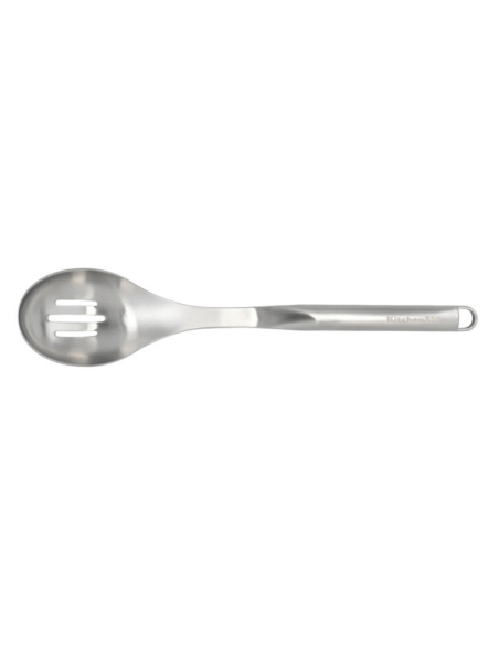Kitchen Aid skje med skår i rustfritt stål