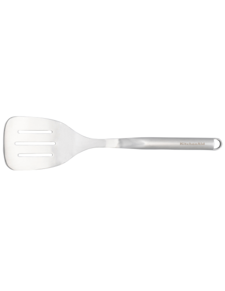 Kitchen Aid spatel i rustfrit stål, vinklet og gennembrudt