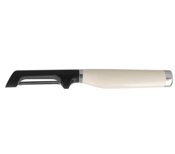 Pelador Kitchen Aid Euro de acero inoxidable con hoja dentada de doble filo