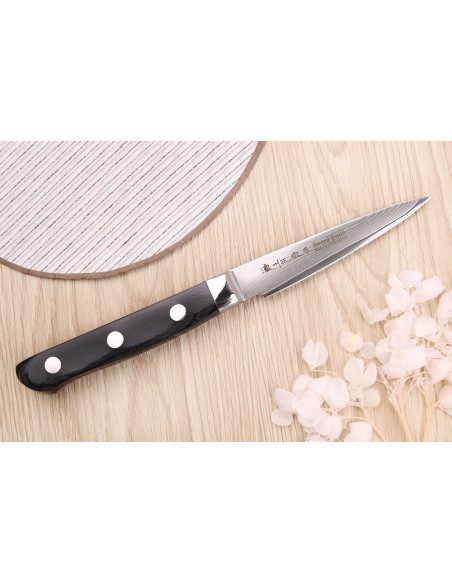 Japanisches Spickmesser 9cm Satake Noshu Masamune Saku Damast 69 Schichten