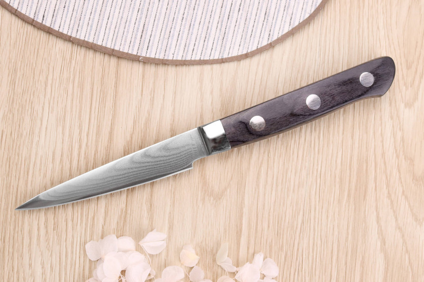 9 cm Satake Noshu Masamune Saku Damascus spelucchino giapponese 69 strati