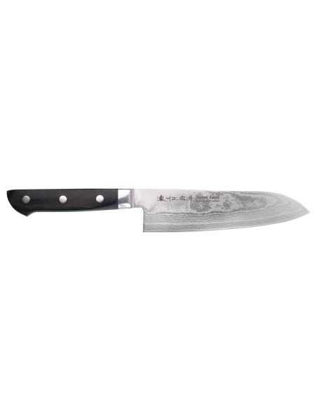 18 cm Satake Noshu Masamune Saku damaskus japansk santoku-kniv 69 lag