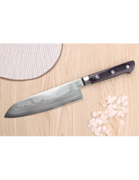 18cm Satake Noshu Masamune Saku damascus japanilainen santoku veitsi 69 kerrosta