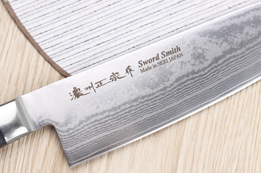 coltello santoku giapponese da 18 cm Satake Noshu Masamune Saku in damasco, 69 strati
