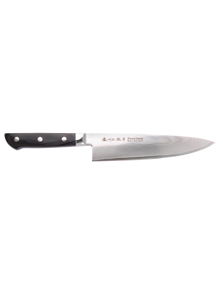 20 cm Satake damaskus japansk kokkekniv 69 lag