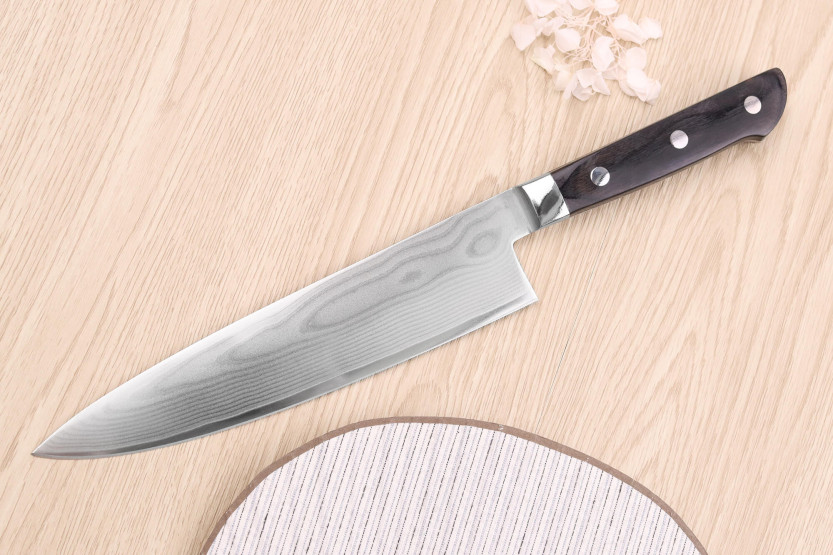 20cm Satake damaskus japansk kockkniv 69 lager