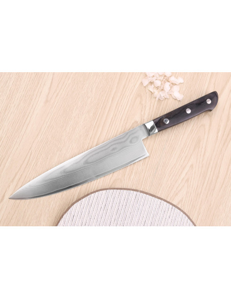 20cm Satake damaskus japansk kockkniv 69 lager