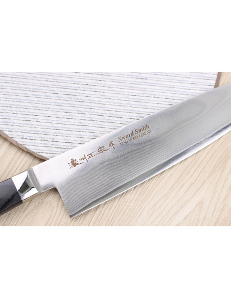 20 cm Satake damaskus japansk kokkekniv 69 lag