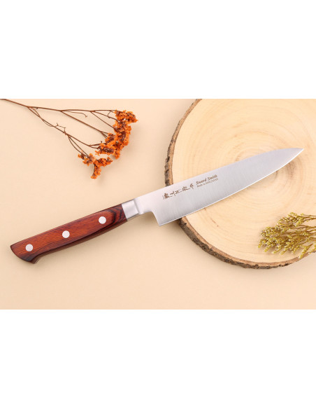 13,5cm Satake Brown Pakkawood Kotori japanese paring knife