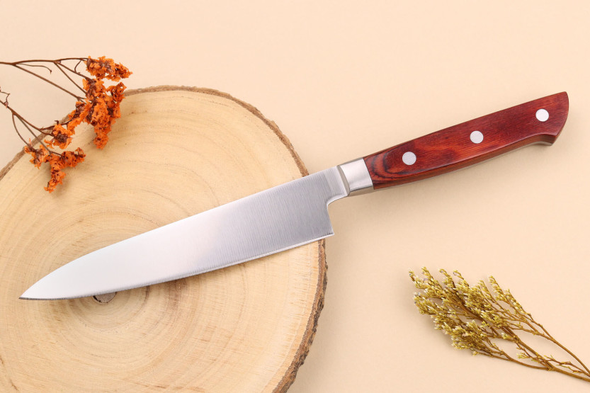 Pakkawood Kotori Satake Castanho 13,5 cm Faca de aparar japonesa