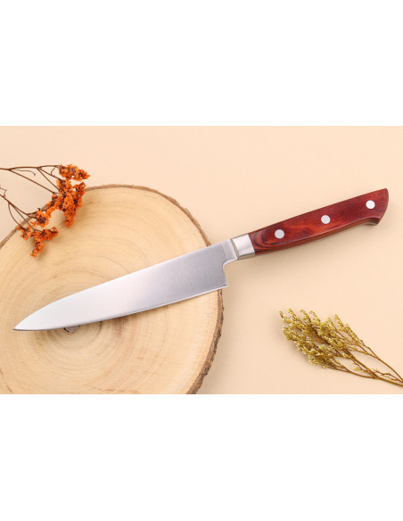 13,5 cm Satake Brown Pakkawood Kotori japansk skjærekniv
