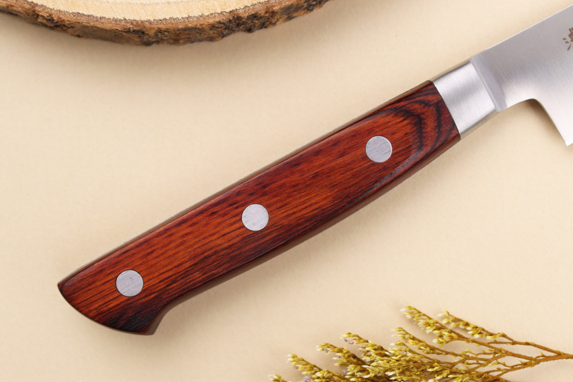 13,5cm Satake Brown Pakkawood Kotori japanese paring knife