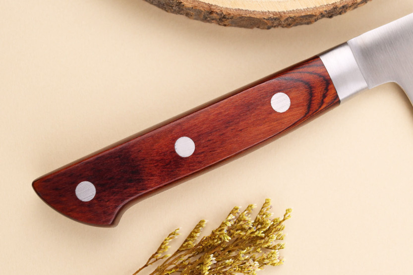 Pakkawood Brown 17cm Japanese santoku knife