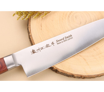 Pakkawood Brun 18cm japansk kockkniv 2