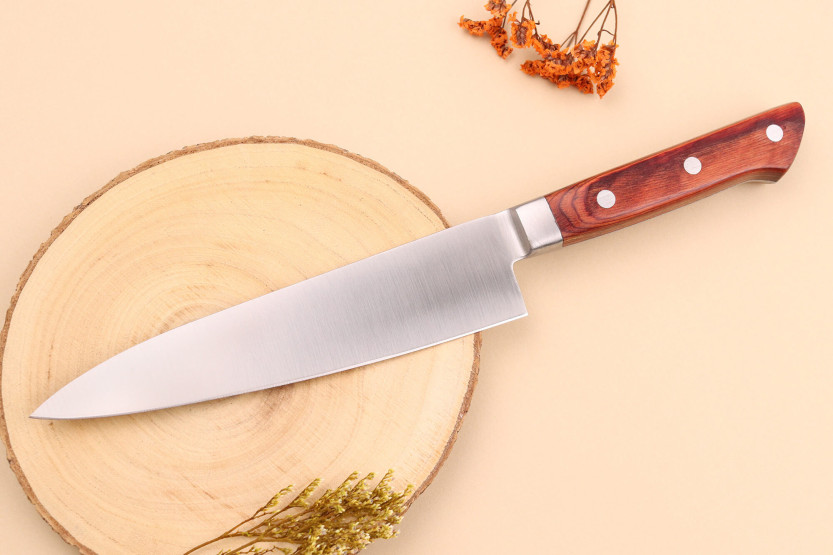 Pakkawood Brown 18 cm japansk kokkekniv