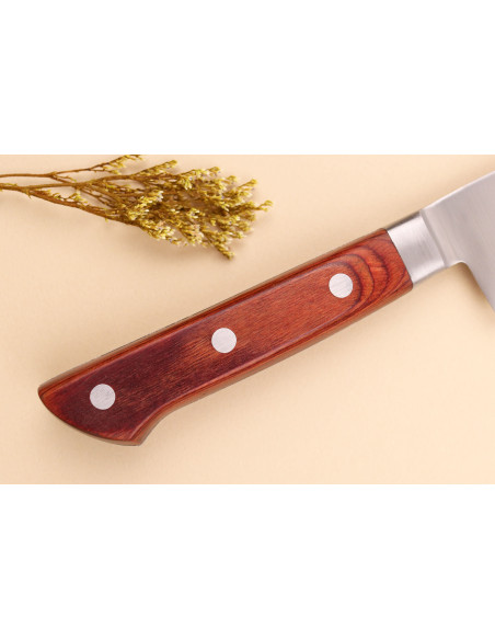 Pakkawood Brown 18 cm japansk kokkekniv
