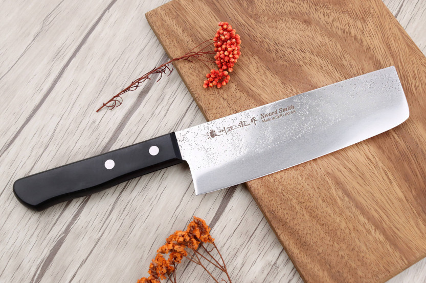 nakiri knife 16cm japonais Satake Nashiji