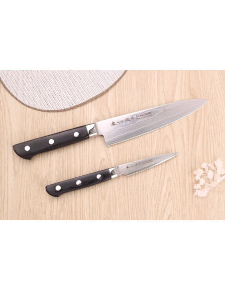 Set van 2 Satake damascus messen 69 lagen Chef + Paring