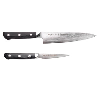 Set om 2 Satake damaskusknivar 69 lager Chef + Paring