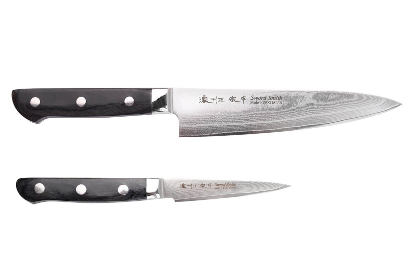 Set om 2 Satake damaskusknivar 69 lager Chef + Paring