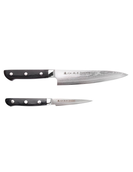 Set mit 2 Messern Satake Damast 69 Schichten Kochmesser + Officemesser