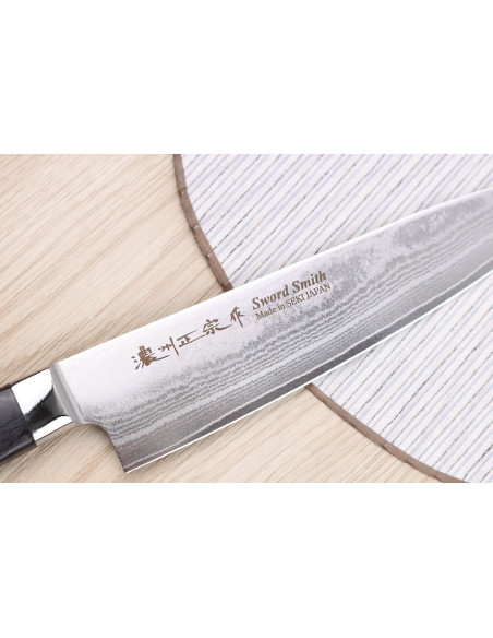 Set mit 2 Satake Damastmessern 69 Schichten Kochmesser + Officemesser