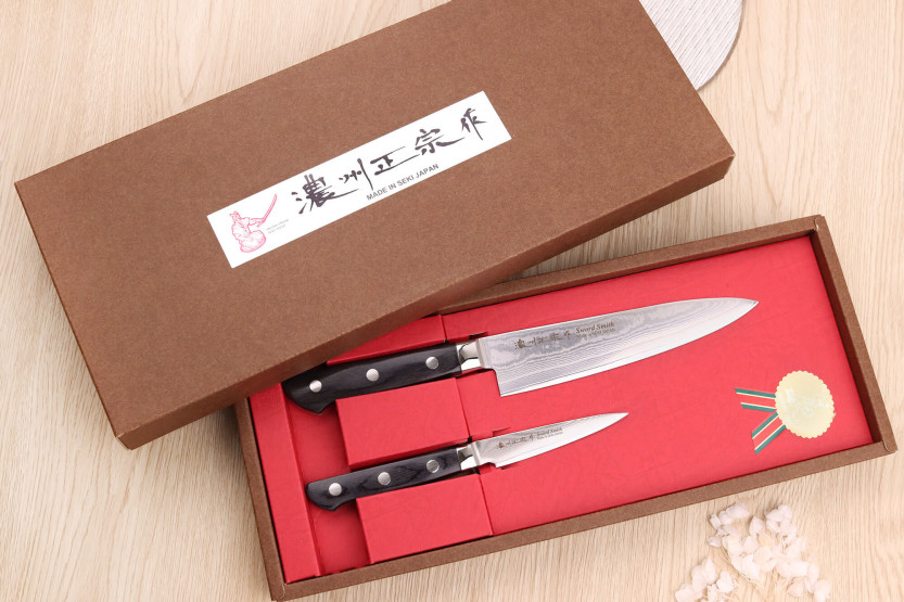 Box 2 Satake damas japanska knivar 69 lager Chef + Paring