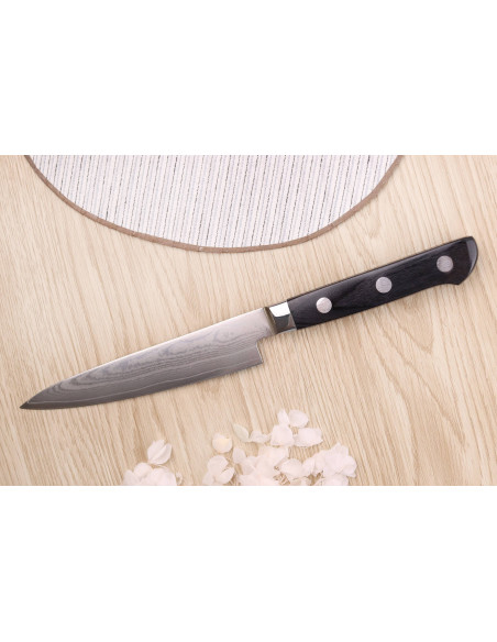 Set of 3 Satake damascus knives 69 layers Chef + Utility + Paring