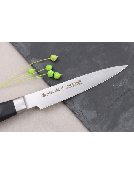 Conjunto de 3 facas de chef japonesas Satake ABS + santoku + facas de escritório