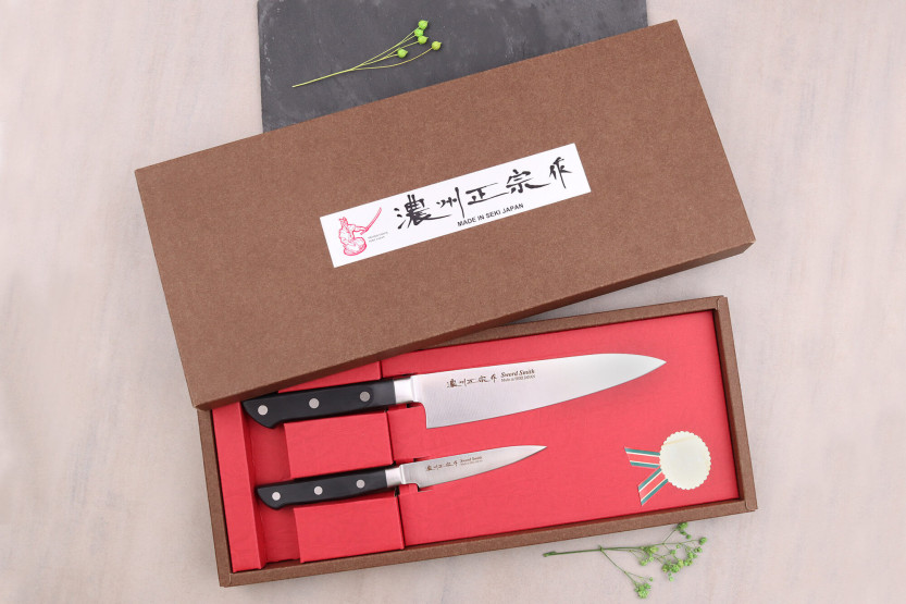 Estuche 2 cuchillos japoneses Satake ABS Chef + Puntilla