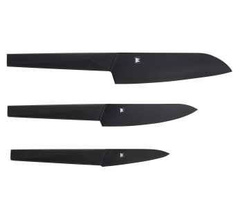 Satake Black 3 japanilaista veitsisarjaa santoku + universal + office