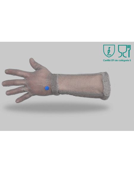Luva de malha Manulatex Wilco 2 com punho comprido