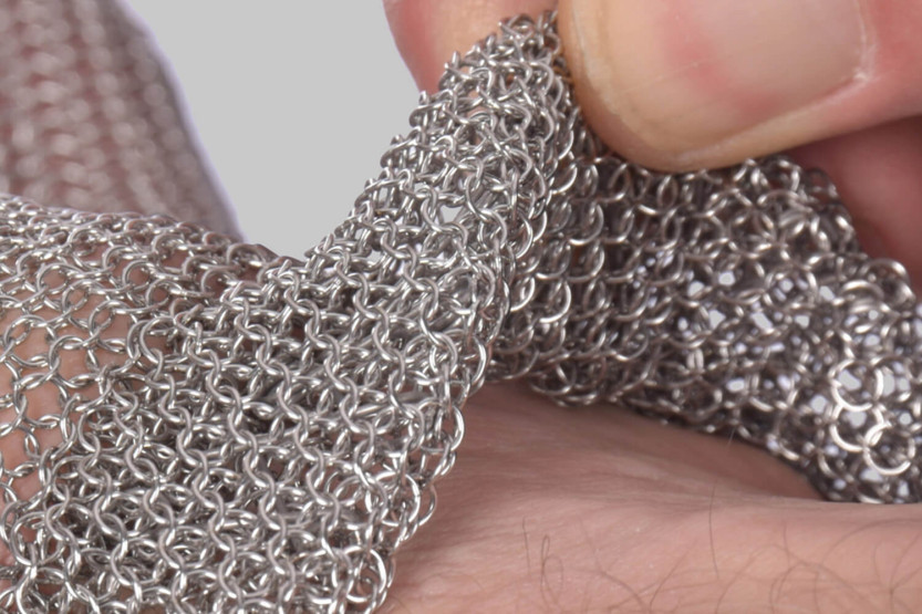 Manulatex Wilco 2 ringbrynjehandske med lang manchet