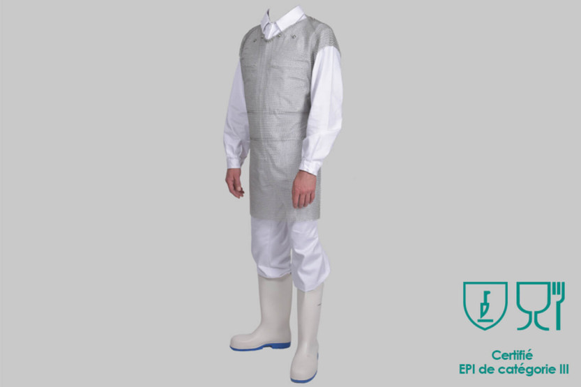 Grembiule da erezione Manulatex Gilet a maglia senza maniche Lightover