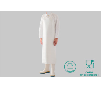 Delantal profesional Manulatex Delta 50 100x115cm blanco con ojales termosoldados 2