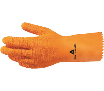 Deltaplus Venifish VE990 orange latexhandskar per par - Storlek 10