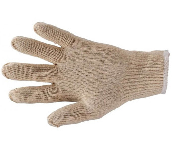 Lote de 10 pares de guantes interiores de punto de algodón de 2 capas 2