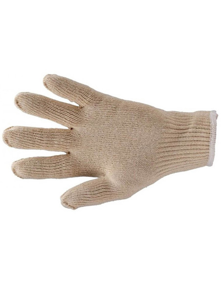 Lote de 10 pares de guantes interiores de punto de algodón de 2 capas
