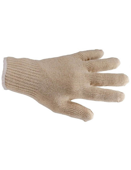Lote de 10 pares de guantes interiores de punto de algodón de 2 capas