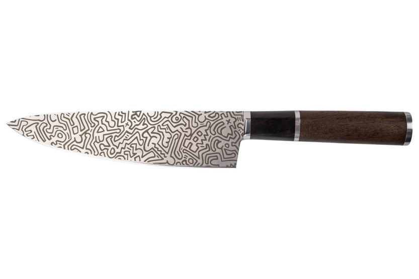Set di coltelli da chef Keith Haring 21 cm e bacchette Saibashi 30 cm di Homey's